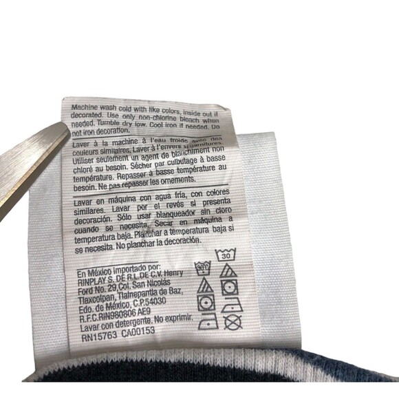 Champion Top Womens L Black Striped Stretch Knit Preppy Retro Baby Tee Y2K 90s - Picture 8 of 12